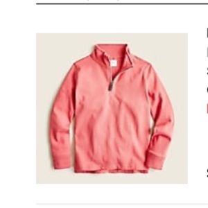 NWT	
BOYS' HALF-ZIP COTTON POPOVER